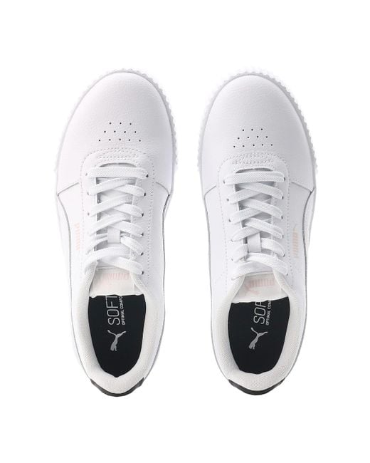 PUMA White (Wmns) Carina Leather Rosewater'
