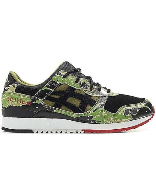 Asics Green X Atmos Gel-Lyte 3 Tiger Camo' for men