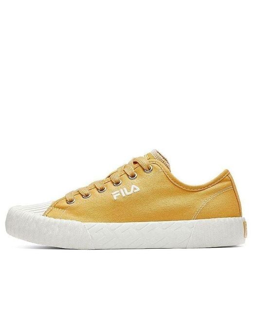 Fila Yellow (Wmns) Fmc Series Carve Low Canvas Shoes Gs