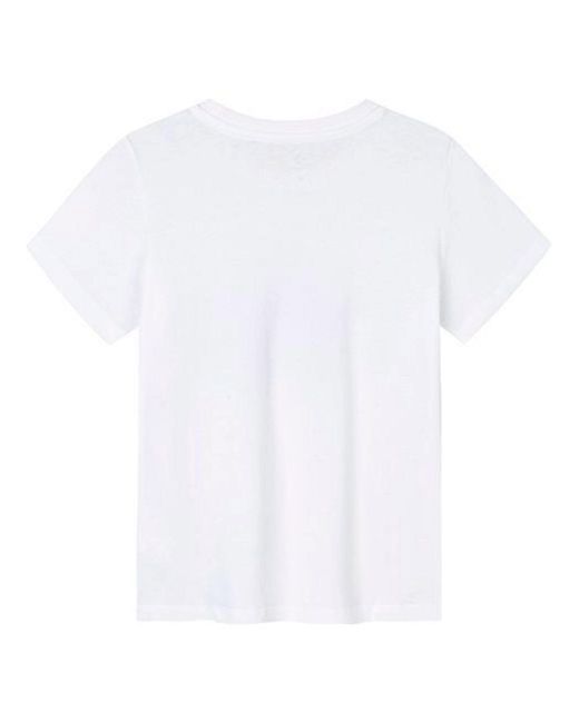 Converse White (Wmns) Logo Printed T-Shirt