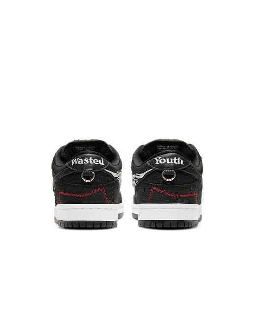 Nike Black X Wasted Youth Sb Dunk Low Denim' for men