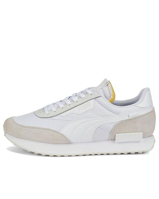 PUMA White Future Rider Play On Nimbus Cloud' for men