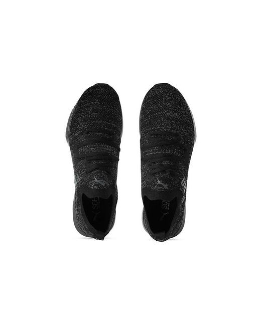 PUMA Black Flyer Runner Engineered Knit for men