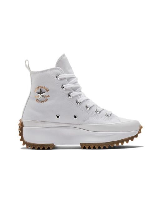 Converse White Run Star Hike High Gum' for men