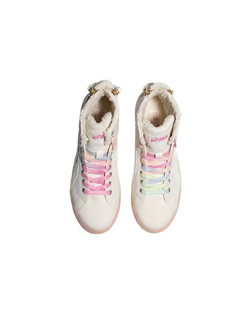 Asics Natural (Wmns) Double Clutch Retro Fleece High Board Shoe Milk