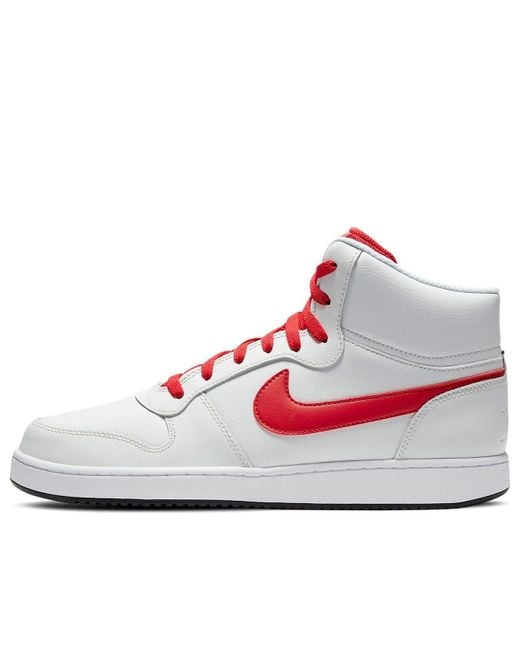 Nike White Ebernon Mid for men