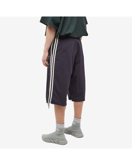 Balenciaga Blue X Adidas Baggy Denim Shorts for men