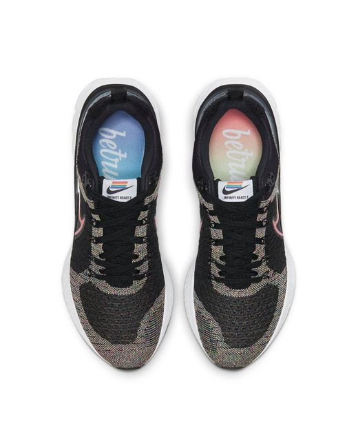 Nike Black React Infinity Run Flyknit 2 'Be True' for men
