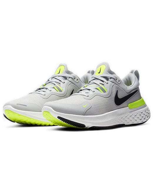 Nike White React Miler Fog Volt' for men