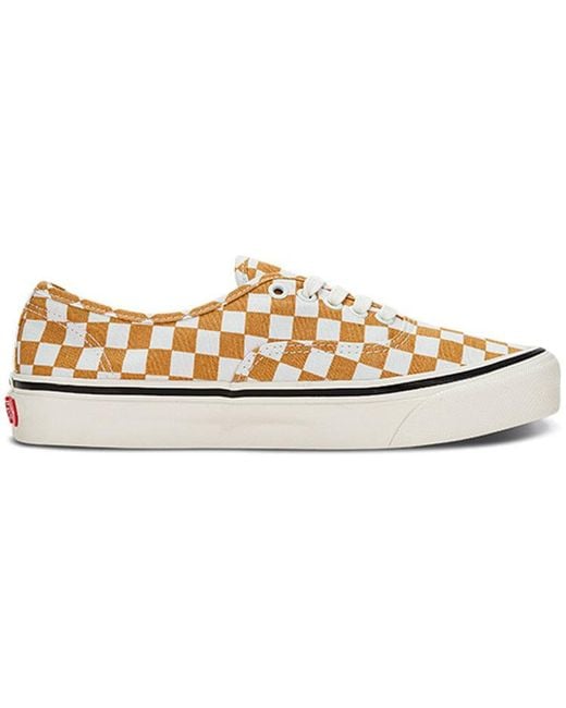 Vans White Authentic 44 Dx Checkerboard 'Honey' for men
