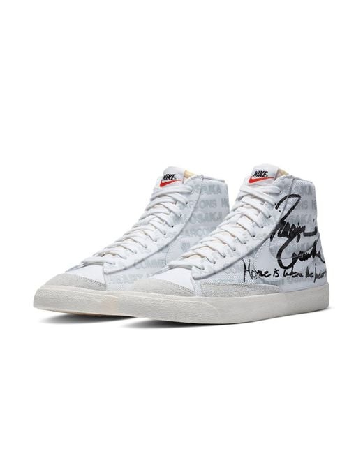 Nike Gray Naomi Osaka X Comme Des Garcons X Blazer Mid '77 'Home Is Where The Heart Is' for men