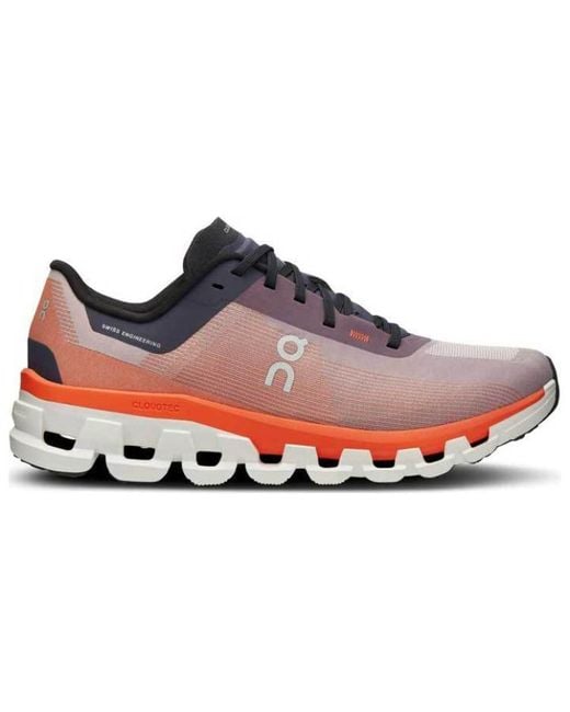 On Shoes Red (Wmns) Cloudflow 4 'Quartz Flame'