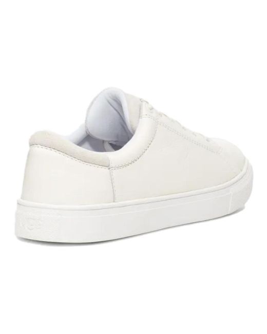 Ugg White Baysider Low Weather Shoe Leather' for men