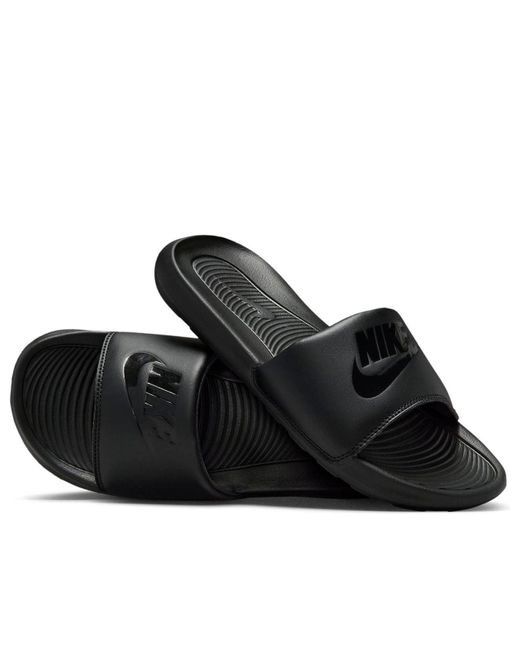 Nike Black Victori One Slide for men