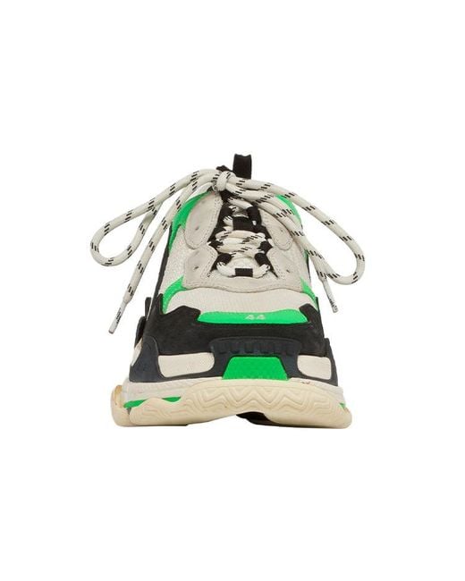 Balenciaga Green Triple S Sneaker Fluo' for men