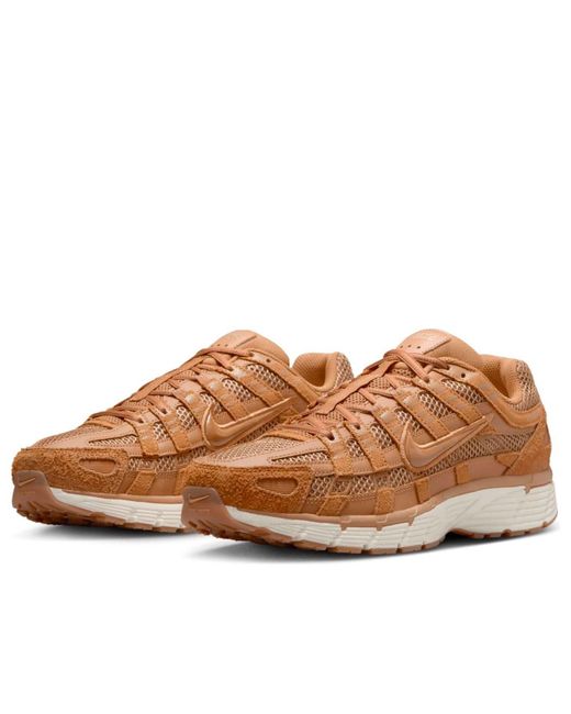 Nike Brown P-6000 Se 'Flax Metallic Sail' for men