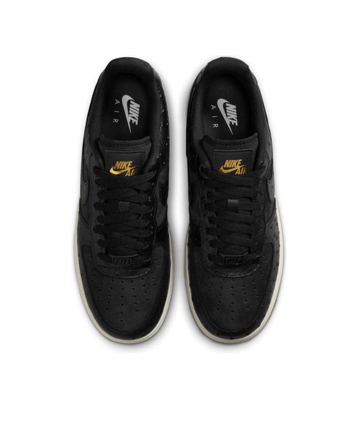 nike air force 1 black ostrich