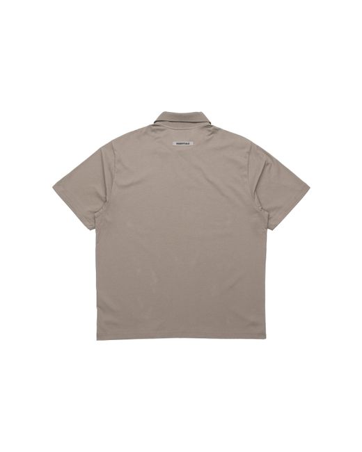 Fear Of God Gray Fw20 Logo Polo Shirt 'Taupe' for men