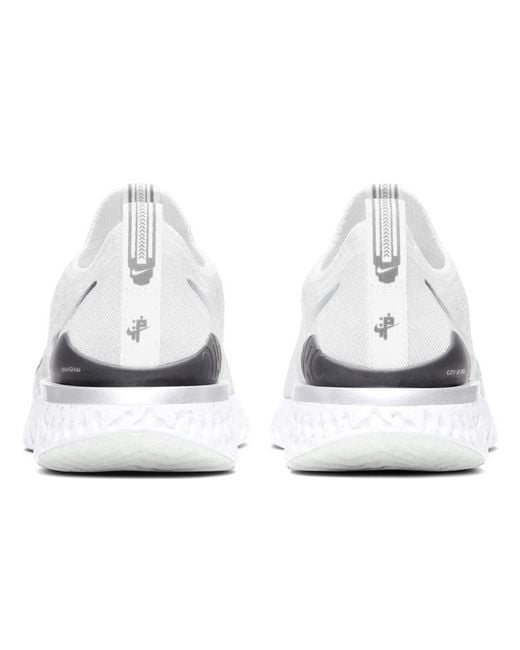 Nike White (Wmns) Epic React Flyknit 2 Metallic'