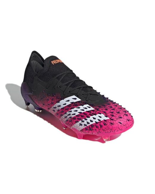 Adidas Purple Predator Freak.1 Fg Demonskin Tee Shock' for men
