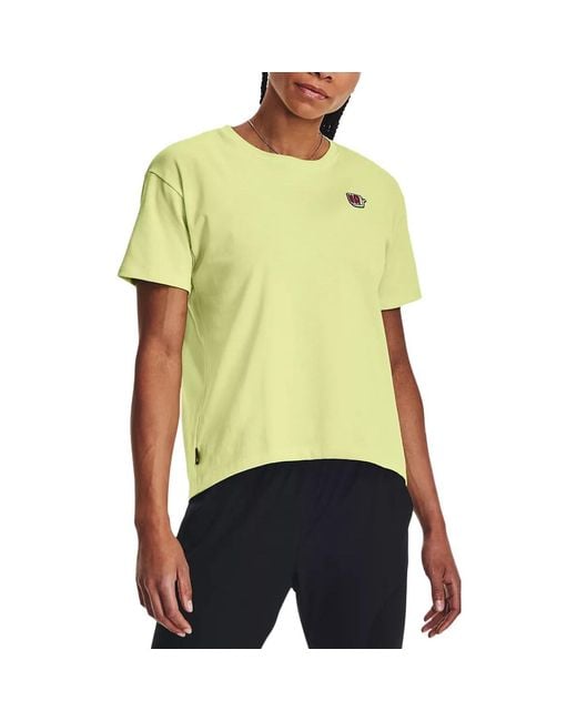 Under Armour Yellow (Wmns) Heavyweight Graphic T-Shirt