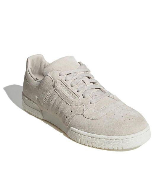 Adidas White Powerphase 'Alumina Off' for men