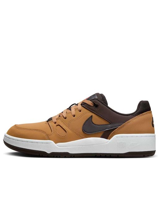 Nike Brown Full Force Low Premium 'Flax Baroque Velvet' for men