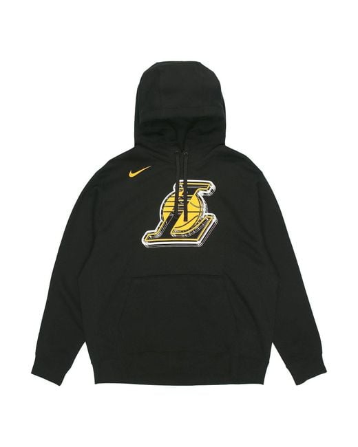 Nike Black Los Angeles Lakers Lebron James No. 23 Nba Player Long Sleeves for men