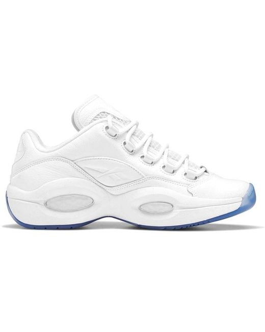 Reebok White Question Low Clear' for men