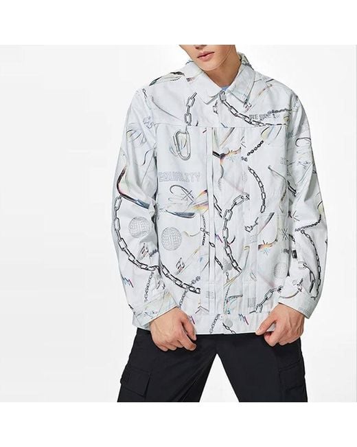Li-ning Blue X Glare Way Of Wade Graphic Jacket for men