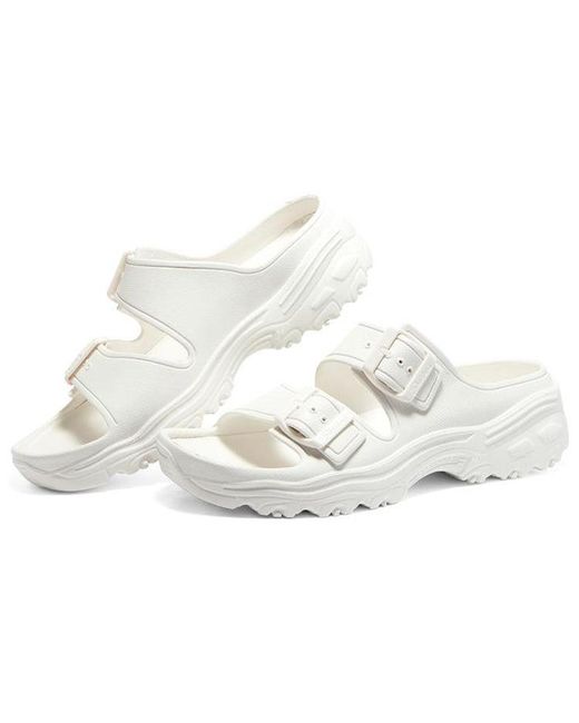 Skechers White (Wmns) D'Lites 2.0