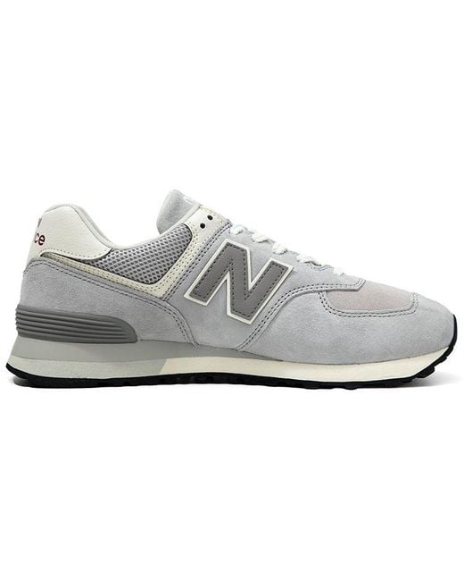 New Balance White 574 'Rain Cloud' for men