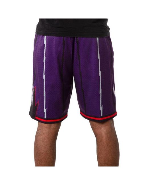 Mitchell & Ness Purple Nba Swingman Shorts Toronto Raptors Road 1998-99 'Dark' for men