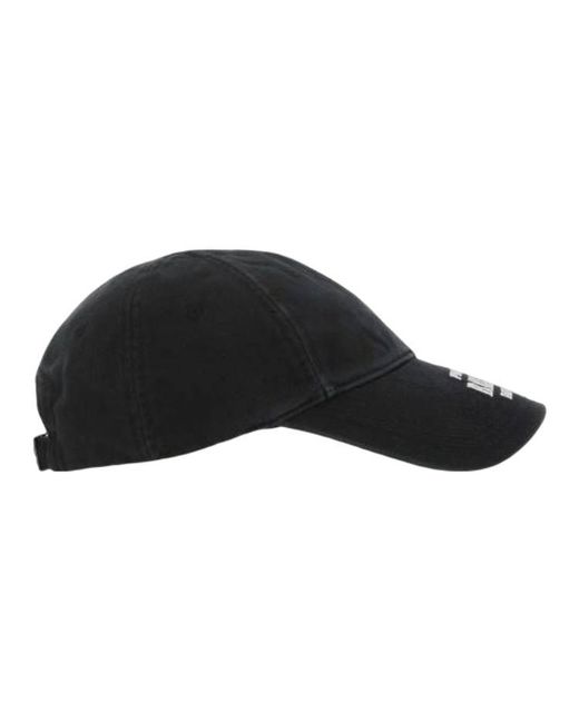 Balenciaga Black Property Of Embroidered Denim Ball Cap