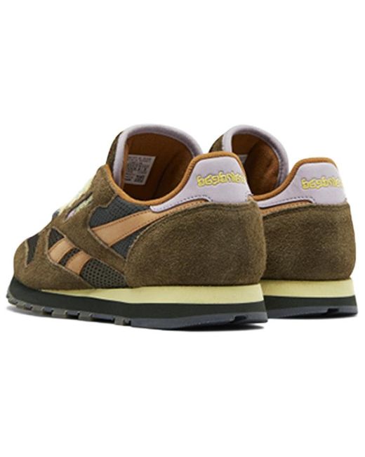 Reebok Brown Brain Dead X Classic Leather 'Fuzzy Suede' for men