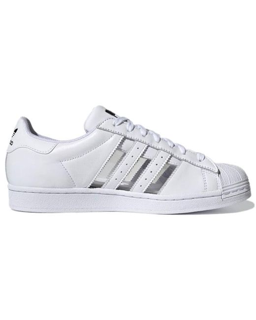 Adidas White Superstar Transparent' for men