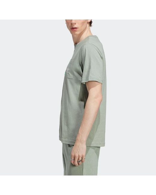 Adidas Green Originals Essentials+ Made With Hemp T-Shirt for men
