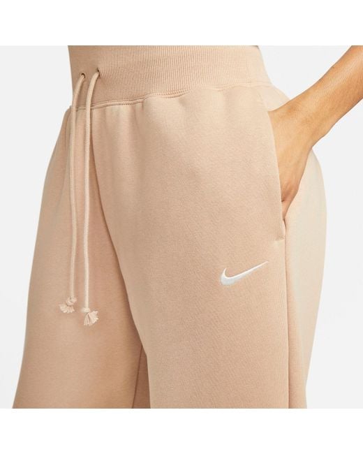 Nike Natural (Wmns) Sportswear Phoenix Fleece High-Waisted Oversized Tracksuit Bottoms 'Hemp'