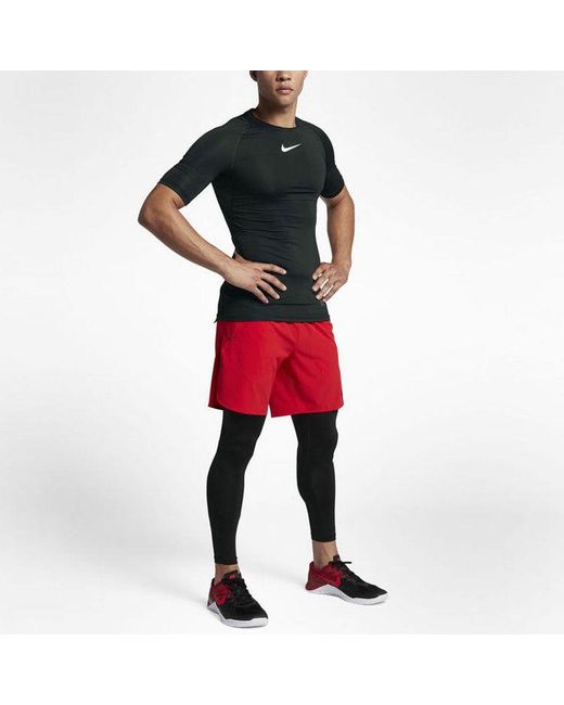 Nike Black Pro Quick Dry Training Sports Short Sleeve for men