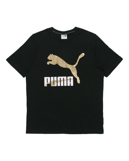 PUMA Black Classics Logo T-Shirt for men