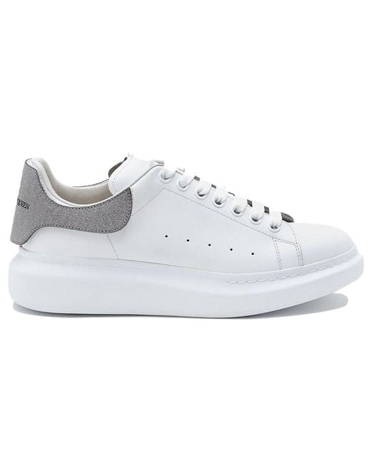 McQueen White Oversized Sneaker Suede' for men
