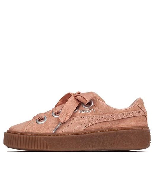 PUMA Brown (Wmns) Platform Kiss Suede