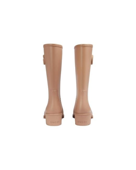 Gucci Natural (Wmns) Double G Rain Boot 'Light Rubber'