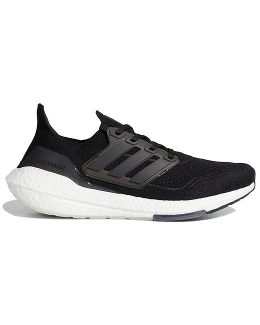 Adidas Black Ultraboost 21 'Core' for men