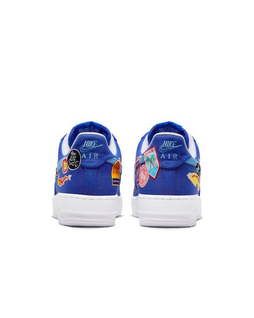 Nike Blue (Wmns) Air Force 1 '07 'Patched Up