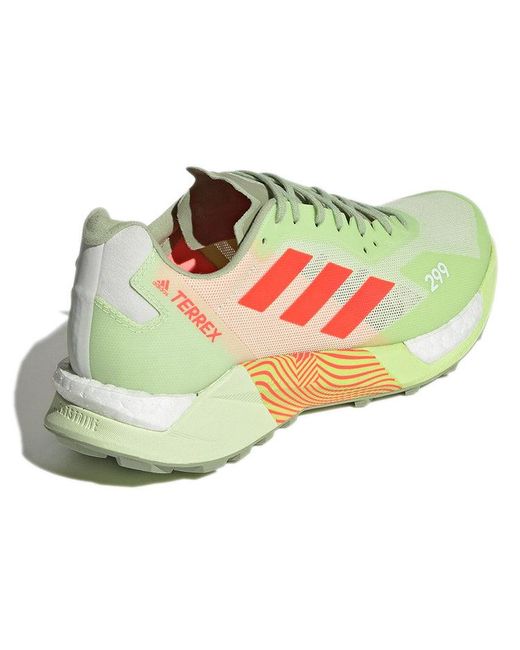 Adidas Green Terrex Agravic Ultra Trail Running Shoes for men