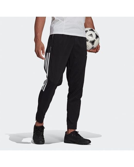Adidas Black Tiro21 Football Tat Pants for men