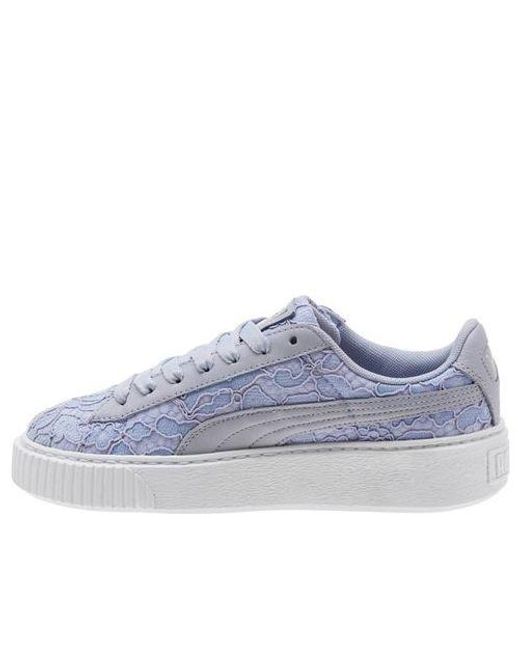 PUMA Blue (Wmns) Basket Platform Fo Lace Up 'Icelandic'