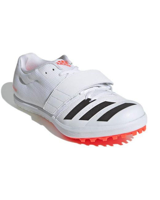 Adidas White Jumpstar Spikes for men