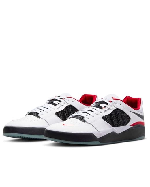 Nike White Sb Ishod Wair Premium Skate Shoes for men